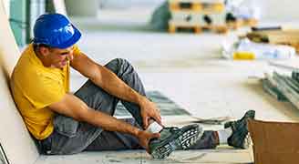 Worker suffering after on-the-job injury